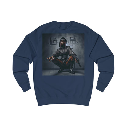 Edgy Graphic Unisex Sweatshirt, Casual Streetwear, Unique Gift, Cozy Fall Fashion, Comfortable Sweatshirt, Trendy Hoodie Alternative