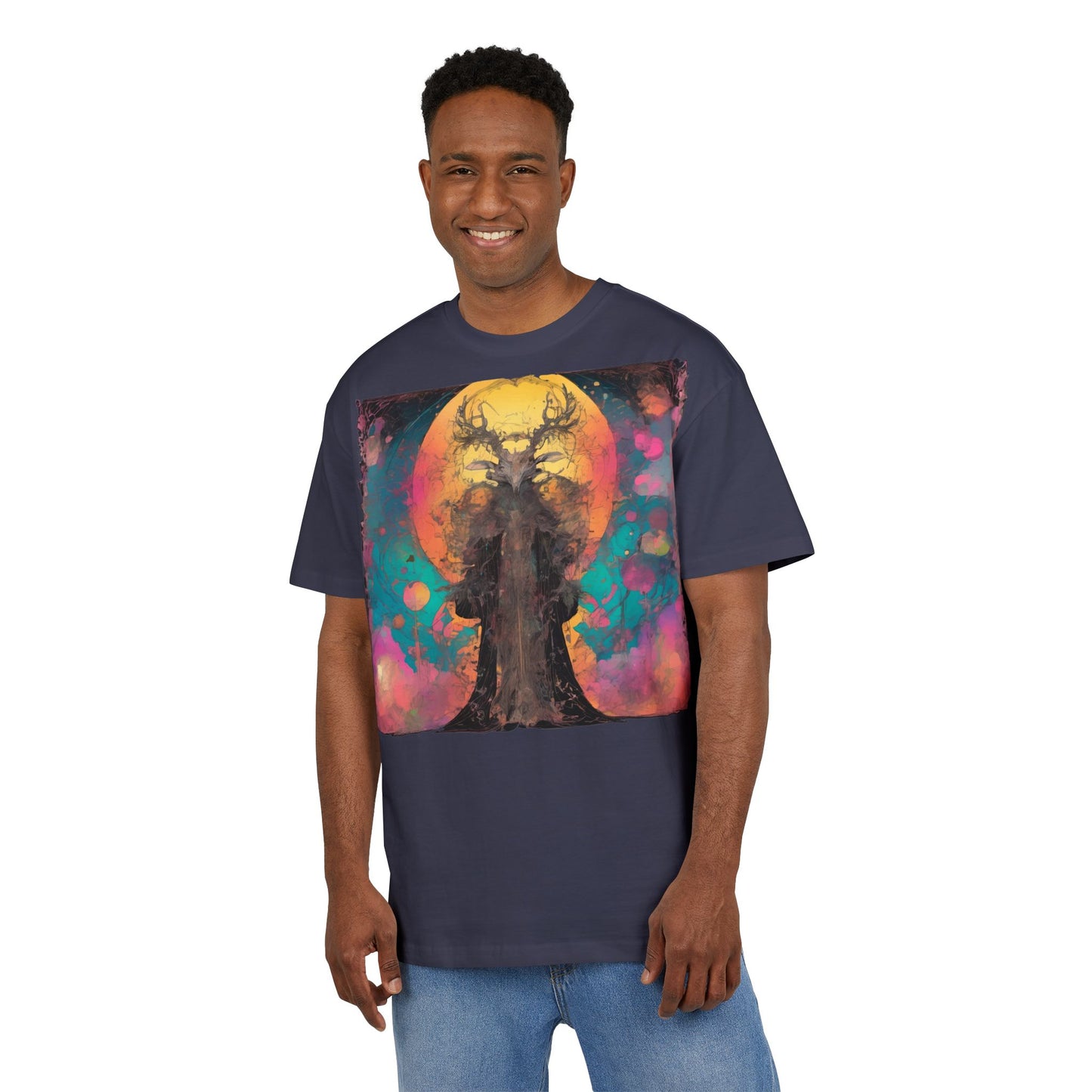 Mystical Tree Unisex Heavy Oversize Tee | Bohemian Style Shirt, Artistic Graphic Tee, Unique Gift for Nature Lovers, Festival Wear, [...]