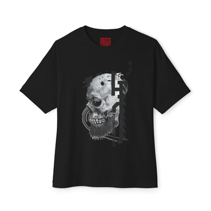 Gothic Skull Oversized Tee, Unisex Graphic T-Shirt, Edgy Streetwear Top, Alternative Fashion Apparel, Casual Wear for Events