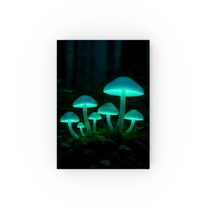 Glowing Mushroom Journal | Forest Vibes, Nature Lover Gift, Eco-Friendly Notebook, Art Journal, Creativity Companion