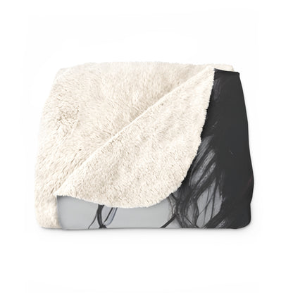 Sherpa Fleece Blanket with Dark Horror Design