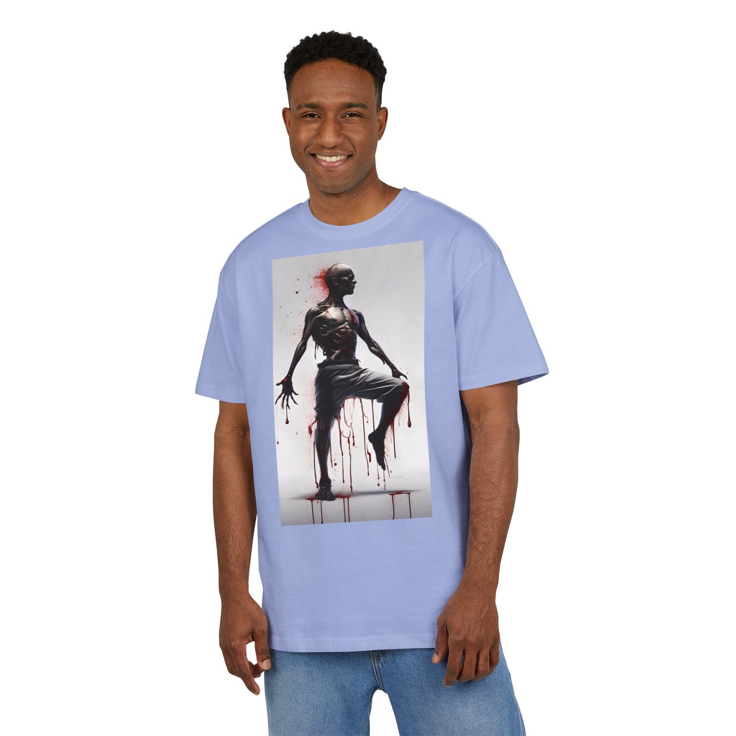Bold Artistic Unisex Tee, Casual Street Style Shirt, Comfortable Graphic Top, Gift for Art Lovers, Unique Fashion Statement