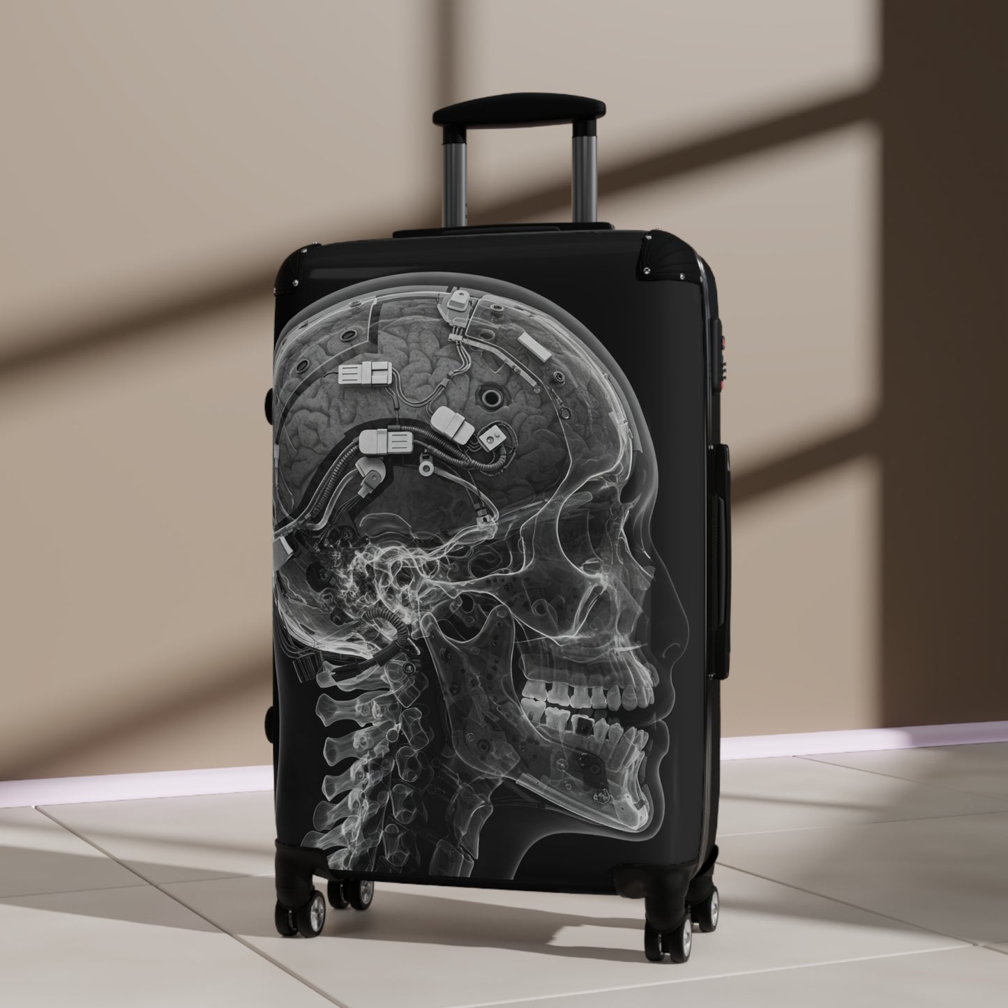 Stylish Travel Suitcase with Cyber Design - Perfect for Adventurers