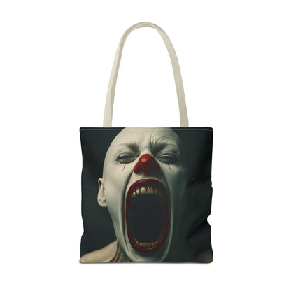 Terrifying Clown Tote Bag - Perfect for Halloween, Spooky Parties, Horror Fans, Trick-or-Treating, Unique Gift