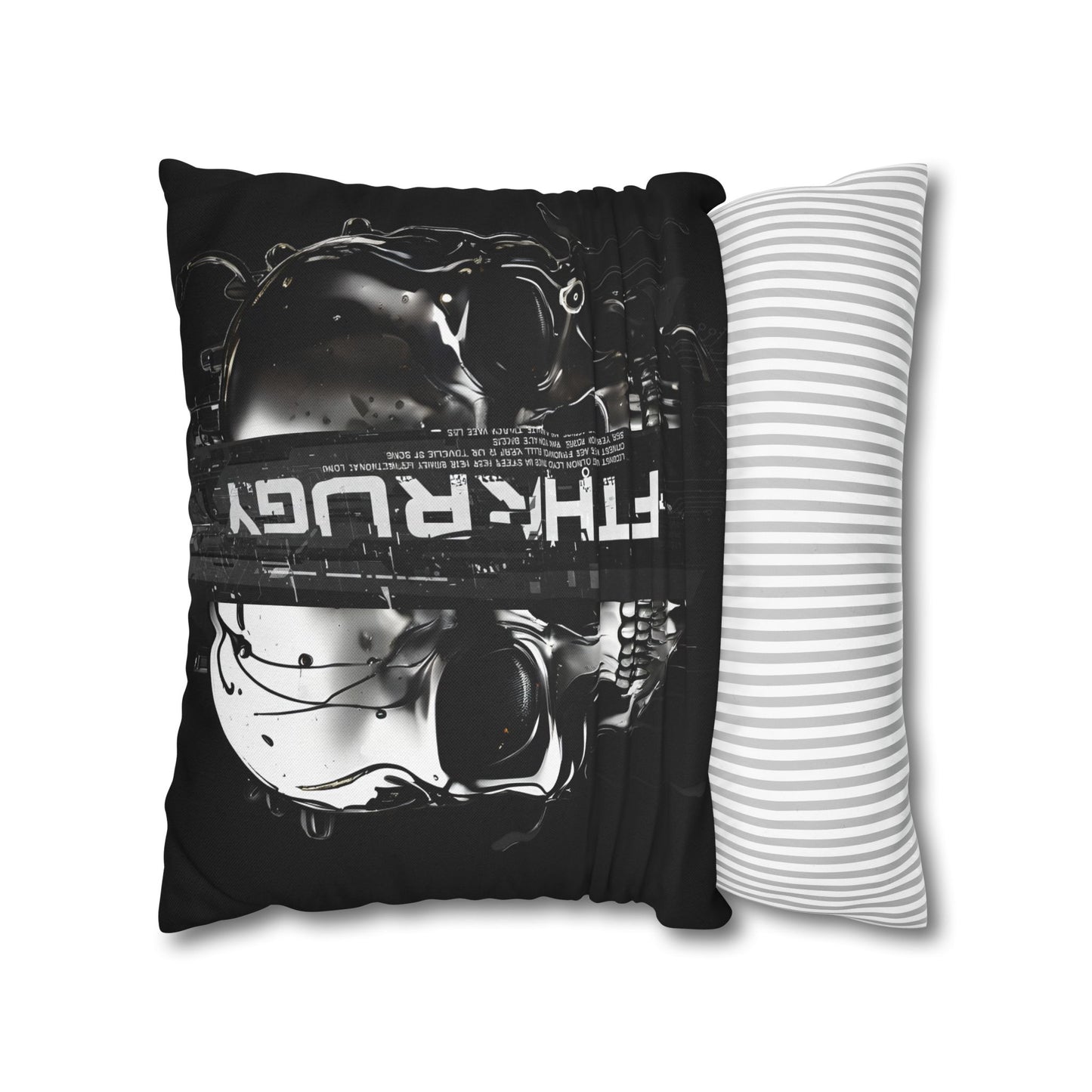 Gothic Skull Pillowcase - Edgy Home Decor, Alternative Gift, Bedroom Accent, Halloween Decor, Boho Pillow Cover