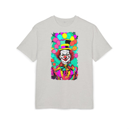 Colorful Clown Graphic Unisex Oversize Tee | Fun Wear, Festival Outfit, Circus Theme, Unique Gift, Statement Shirt