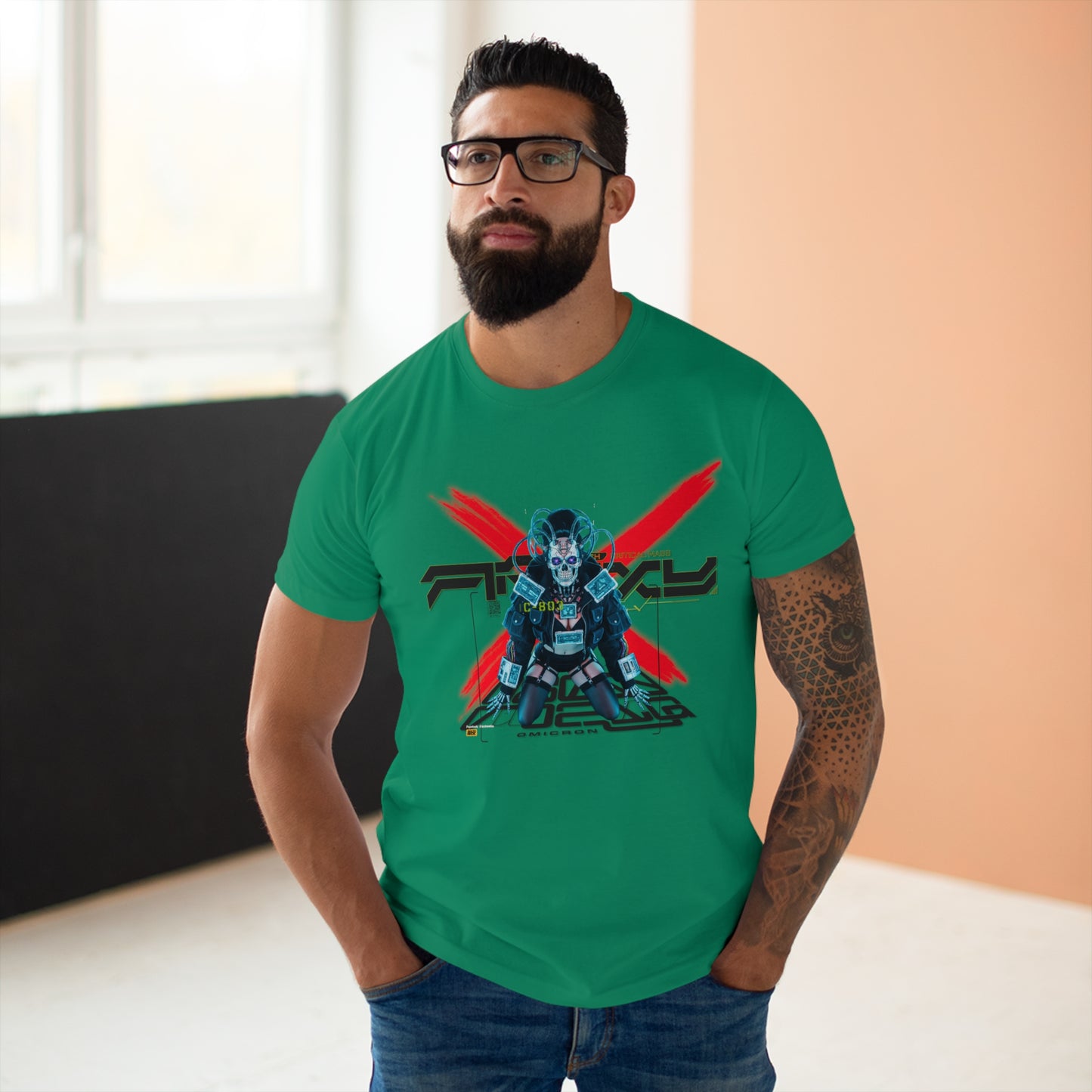 Futuristic Robot Graphic Tee - Unisex Casual T-Shirt, Geek Fashion, Gift for Gamers, Science Fiction Style, Birthday Present