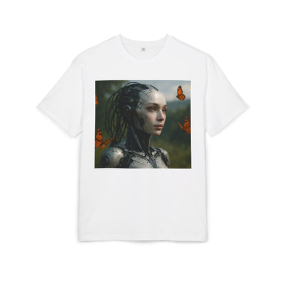 Futuristic Robot Graphic Tee, Oversize T-Shirt, Unisex Relaxed Fit Shirt, Casual Wear, Gift for Tech Lovers