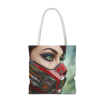 Futuristic Character Tote Bag, Stylish Eco-Friendly Bag, Unique Gift for Fans, Everyday Use for Shopping or Work, Gift for Her