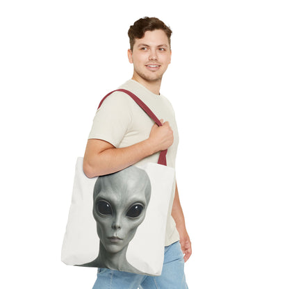 Alien Tote Bag | Intergalactic Style, Eco-Friendly Reusable Bag, Quirky Gift, Space Enthusiast Accessory, Unique Shopping Tote