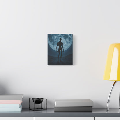 Mysterious Stretched Canvas Art, Wall Decor, Gothic Home Decor, Halloween Decorations, Unique Gift, Dark Art