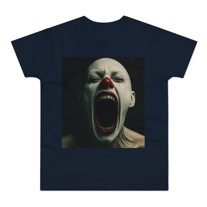 Creepy Clown Graphic T-Shirt, Scary Shirt for Halloween, Horror Movie Fans, Unique Gift for Him, Unisex Casual Wear