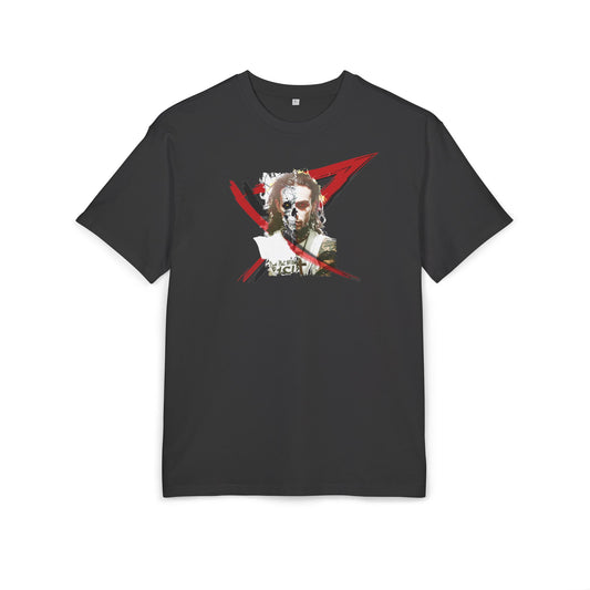 Unisex Heavy Oversize Tee with Artistic Design, Casual T-Shirt, Graphic Tee for Art Lovers, Gift for Creative Friends, Trendy Streetwear