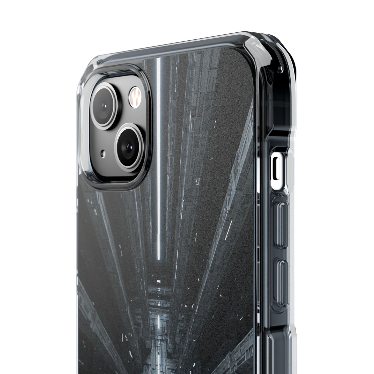 Sci-Fi Phone Case with Magnetic Clear Impact Design, Futuristic Cell Phone Cover, Unique Gifts for Tech Lovers, Holiday Present