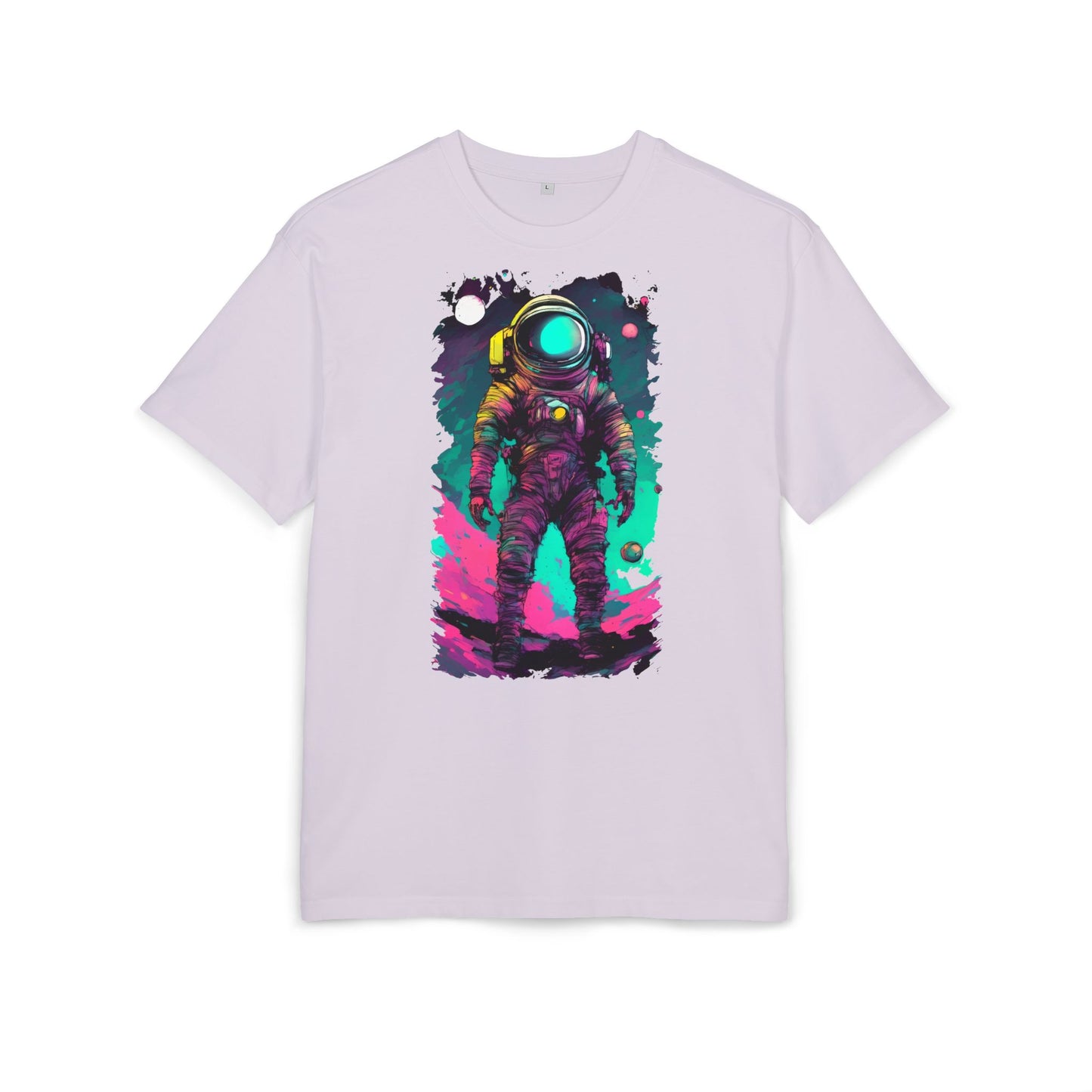 Cosmic Astronaut Tee, Unisex Oversize Tee, Space Graphic Shirt, Retro Astronaut T-Shirt, Gift for Space Lovers, Unique Graphic Tee