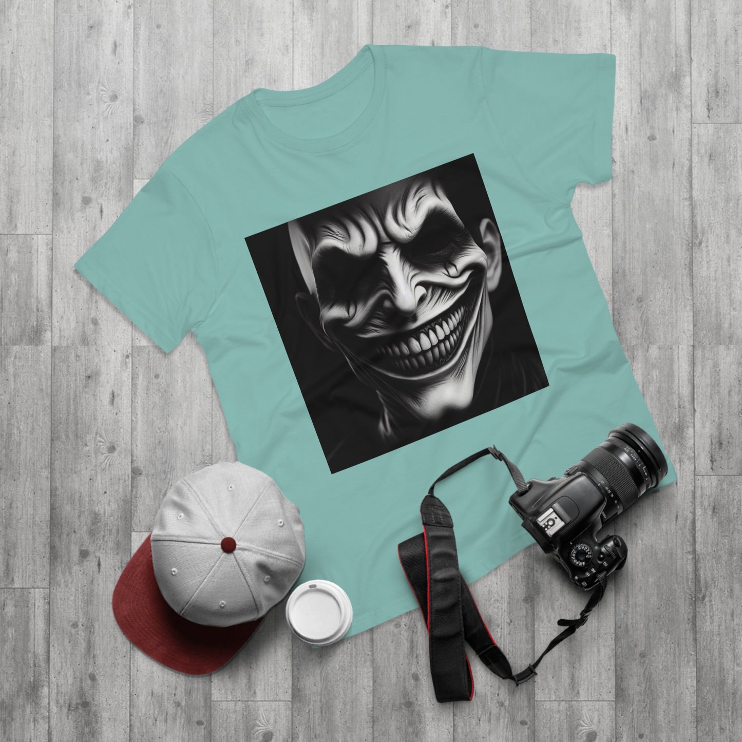 Creepy Clown Unisex T-Shirt - Unisex Graphic Tee for Halloween, Horror Fans, Costume Party, Unique Gift Idea, Spooky Apparel