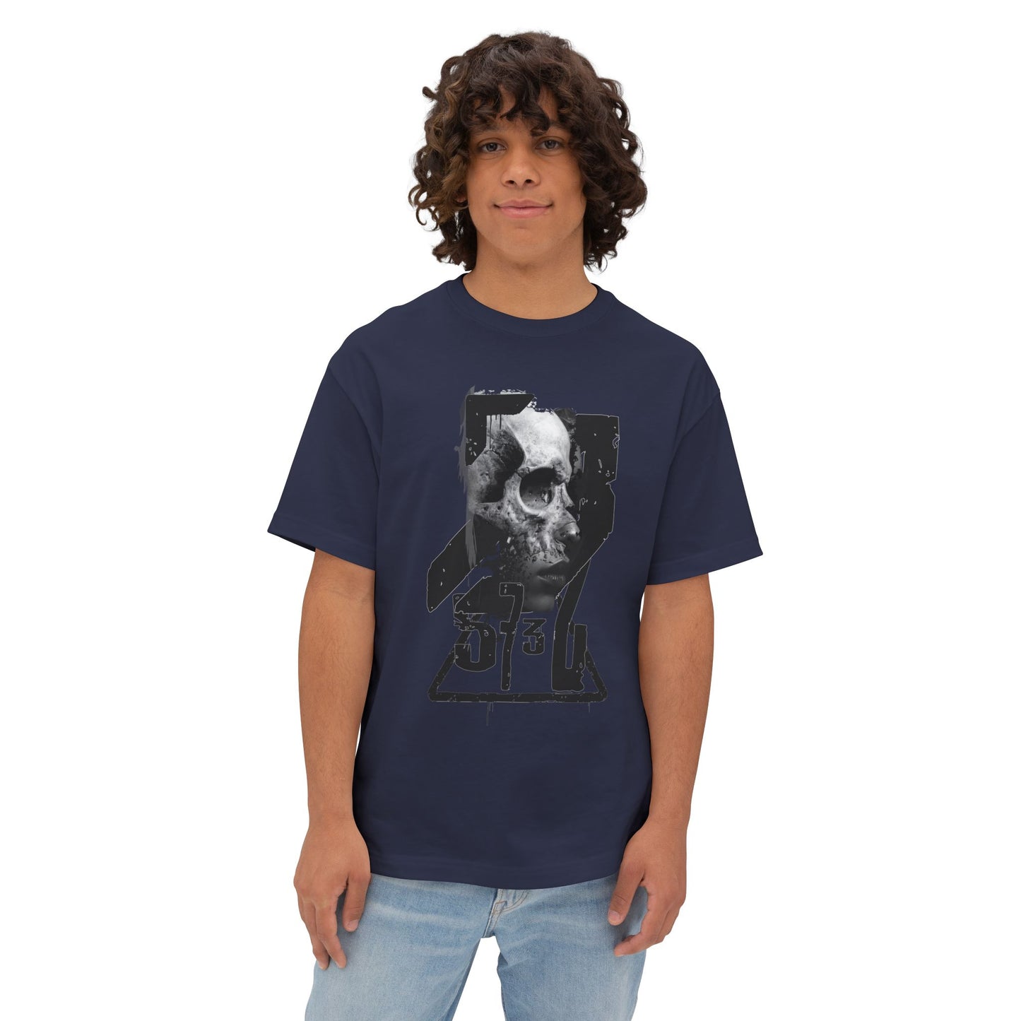 Edgy Graphic Tee, Unisex Oversized Boxy Tee, Goth Fashion Shirt, Casual Streetwear Top, Grunge Style Tee, Perfect Gift for Halloween