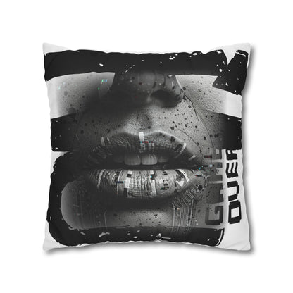 Stylish Spun Polyester Pillowcase, Decorative Accent, Unique Home Decor, Modern Living Room Cushion, Gift for Art Lovers