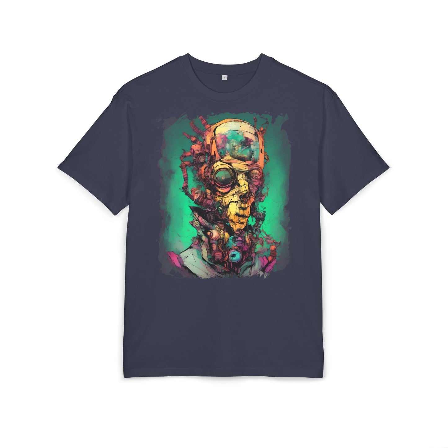 Artistic Oversize Tee Featuring Abstract Portrait, Unisex T-Shirt, Cool Graphic Tee, Streetwear Style, Unique Gifts for Art Lovers