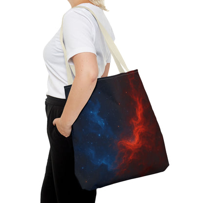 Cosmic Tote Bag, Galaxy Print Eco-Friendly Bag, Stylish Reusable Shopping Tote, Space-Themed Gift, Astronaut Lover Accessory