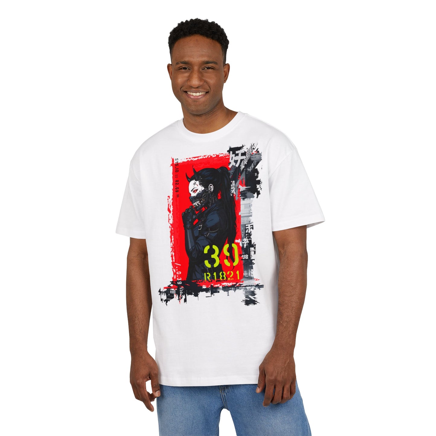 Artistic Oversize Tee featuring Bold Graphic Design, Unisex Heavyweight T-Shirt