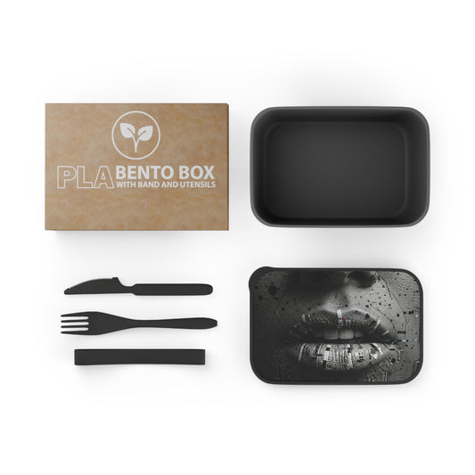 Stylish BPA-Free Bento Box for Lunch, Trendy Meal Prep Container, Eco-Friendly Food Storage, Gifts for Foodies, Portable Utensils Included