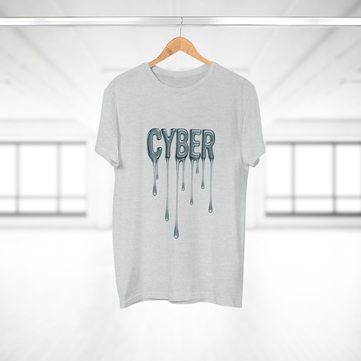 Cool Drippy Cyber T-Shirt, Unisex Graphic Tee, Casual Wear, Tech Enthusiast Gift, Trendy Streetwear for All Occasions