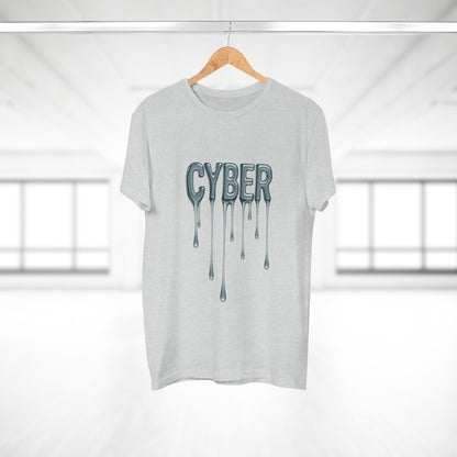 Cool Drippy Cyber T-Shirt, Unisex Graphic Tee, Casual Wear, Tech Enthusiast Gift, Trendy Streetwear for All Occasions
