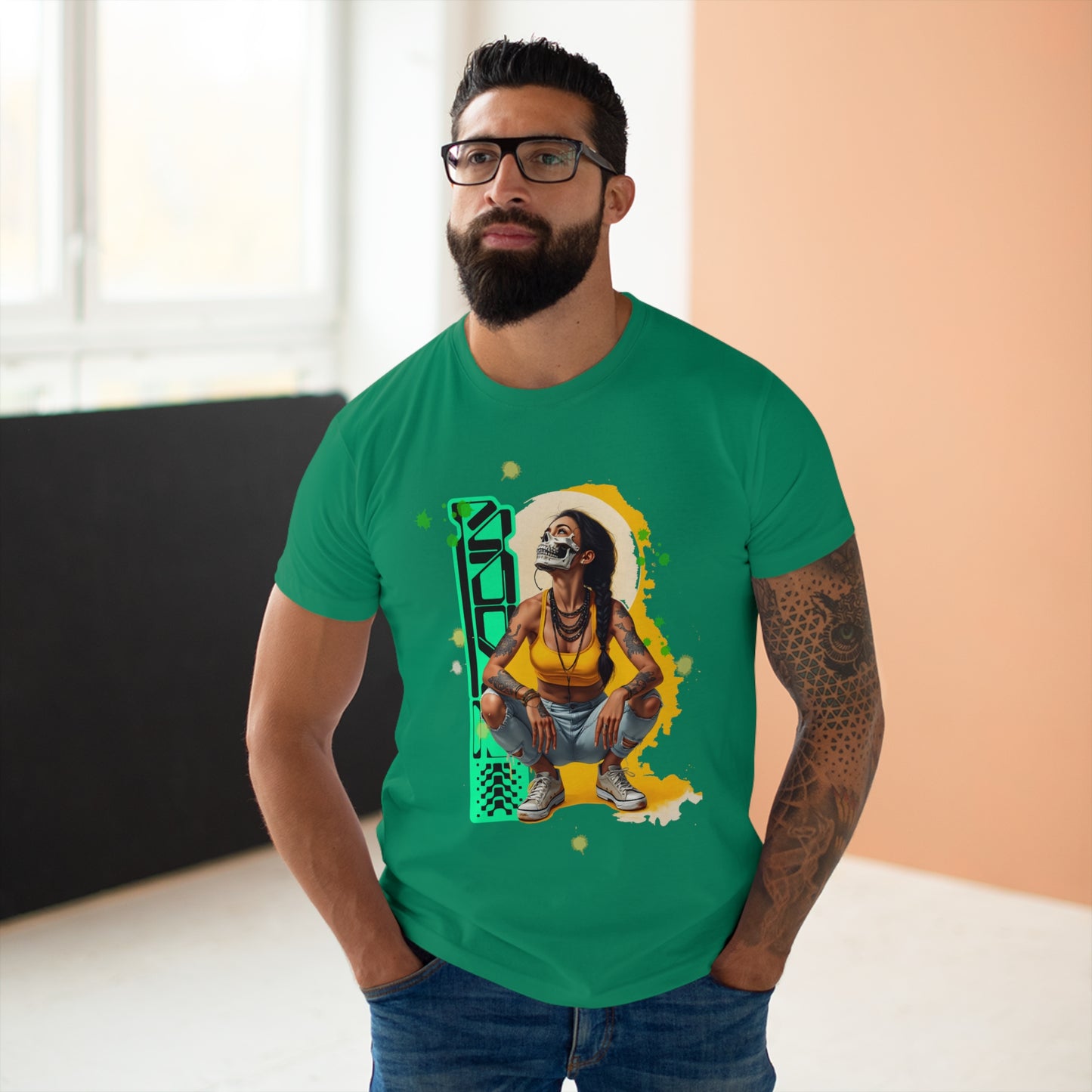 Vibrant Graphic Unisex T-Shirt, Casual Wear, Street Style, Gift for Him, Graphic Tee, Music Festival Shirt