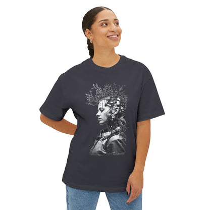 Eco-Friendly Unisex Oversized Tee Featuring Unique Abstract Design, Perfect for Casual Wear, Street Style, and Artistic Expression