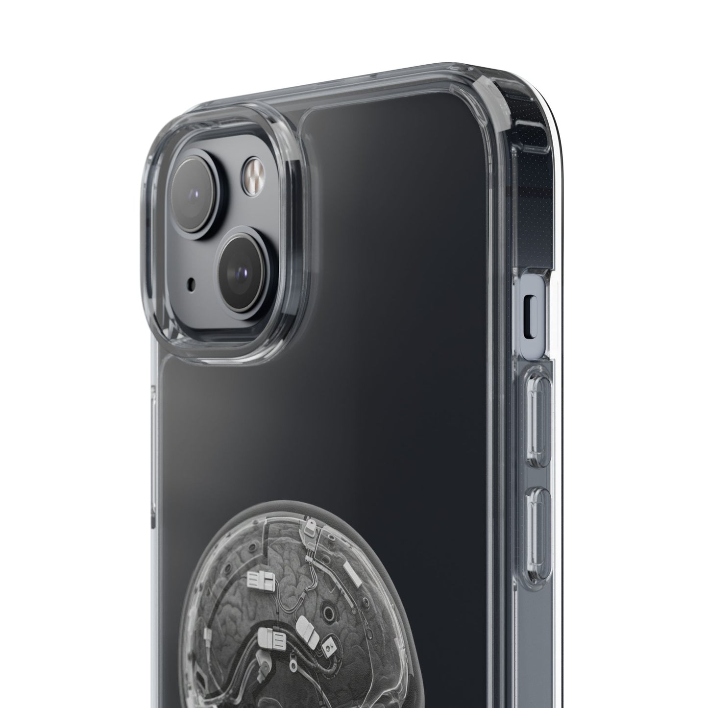 Skull Design Clear Phone Case - Unique Aesthetic for Tech Lovers
