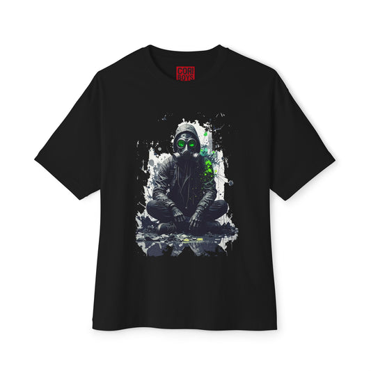 Gritty Street Art Boxy Tee, Unisex Tee, Graphic Tee, Oversized T-Shirt, Urban Fashion, Unique Gift, Casual Wear