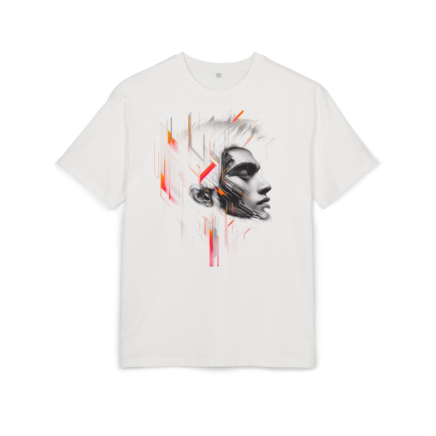Artistic Oversize Tee - Modern Abstract Design