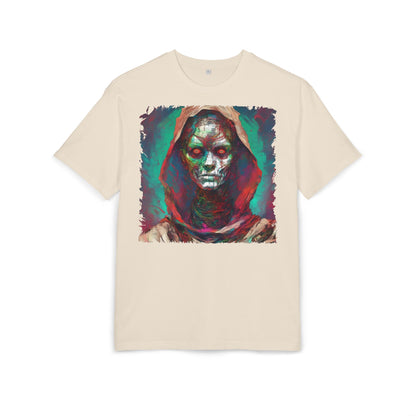 Eerie Oversize Tee, Unisex Graphic Shirt for Horror Lovers, Streetwear, Unique Gift for Halloween, Casual Wear, Art Tee