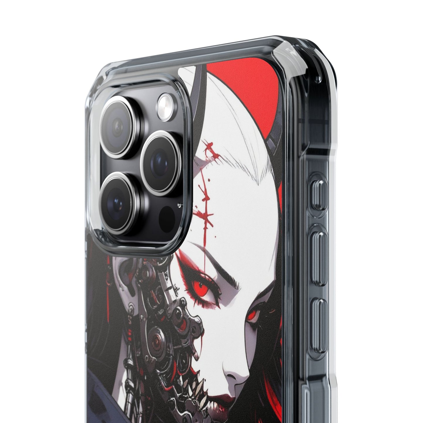Magnetic Impact Phone Case, Anime Art Phone Cover, Goth Accessories for Her, Gift for Tech Lovers, Unique Phone Protection