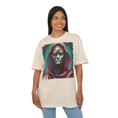 Eerie Oversize Tee, Unisex Graphic Shirt for Horror Lovers, Streetwear, Unique Gift for Halloween, Casual Wear, Art Tee