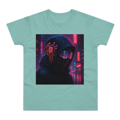 Cyberpunk Graphic Tee for Men & Women, Futuristic Streetwear, Perfect Gift for Gamers, Casual Wear for Tech Enthusiasts, Urban Style T-Shirt