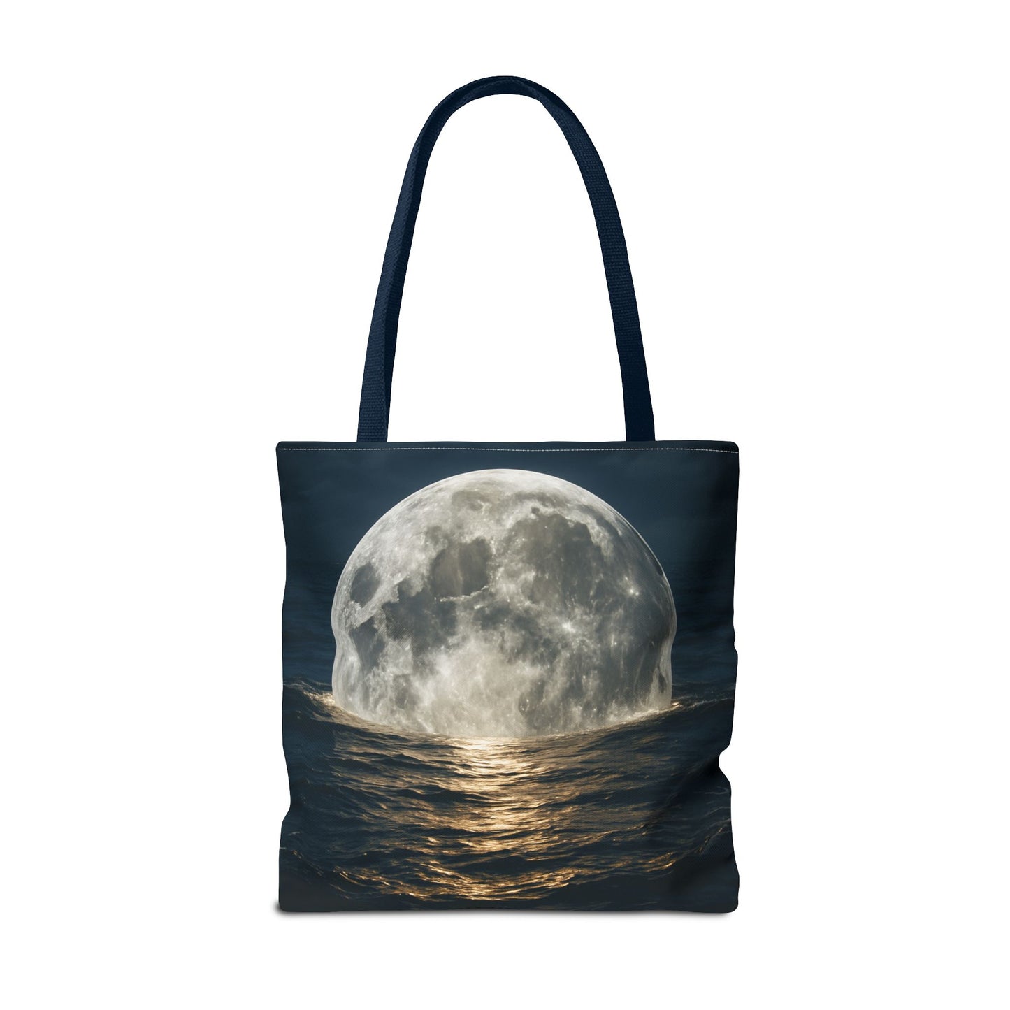 Moonlit Ocean Tote Bag - Night Sky, Beach, Stylish, Eco-Friendly, Great Gift for Friends, Perfect for Travel, Shopping