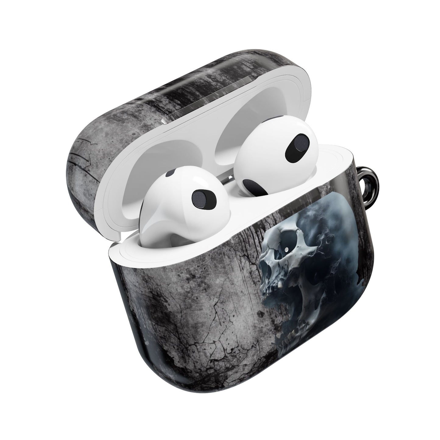 Gothic Skull AirPod Case, Trendy Wireless Earbuds Cover, Perfect Gift for Music Lovers, Halloween Decor, Edgy Aesthetic
