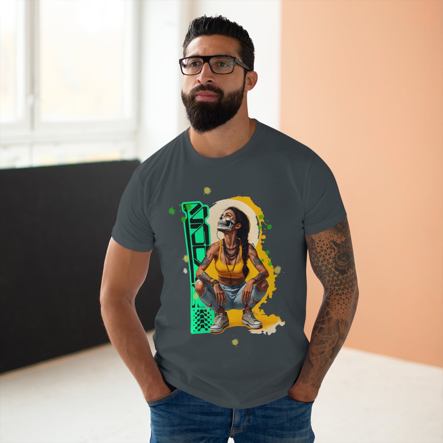 Vibrant Graphic Unisex T-Shirt, Casual Wear, Street Style, Gift for Him, Graphic Tee, Music Festival Shirt