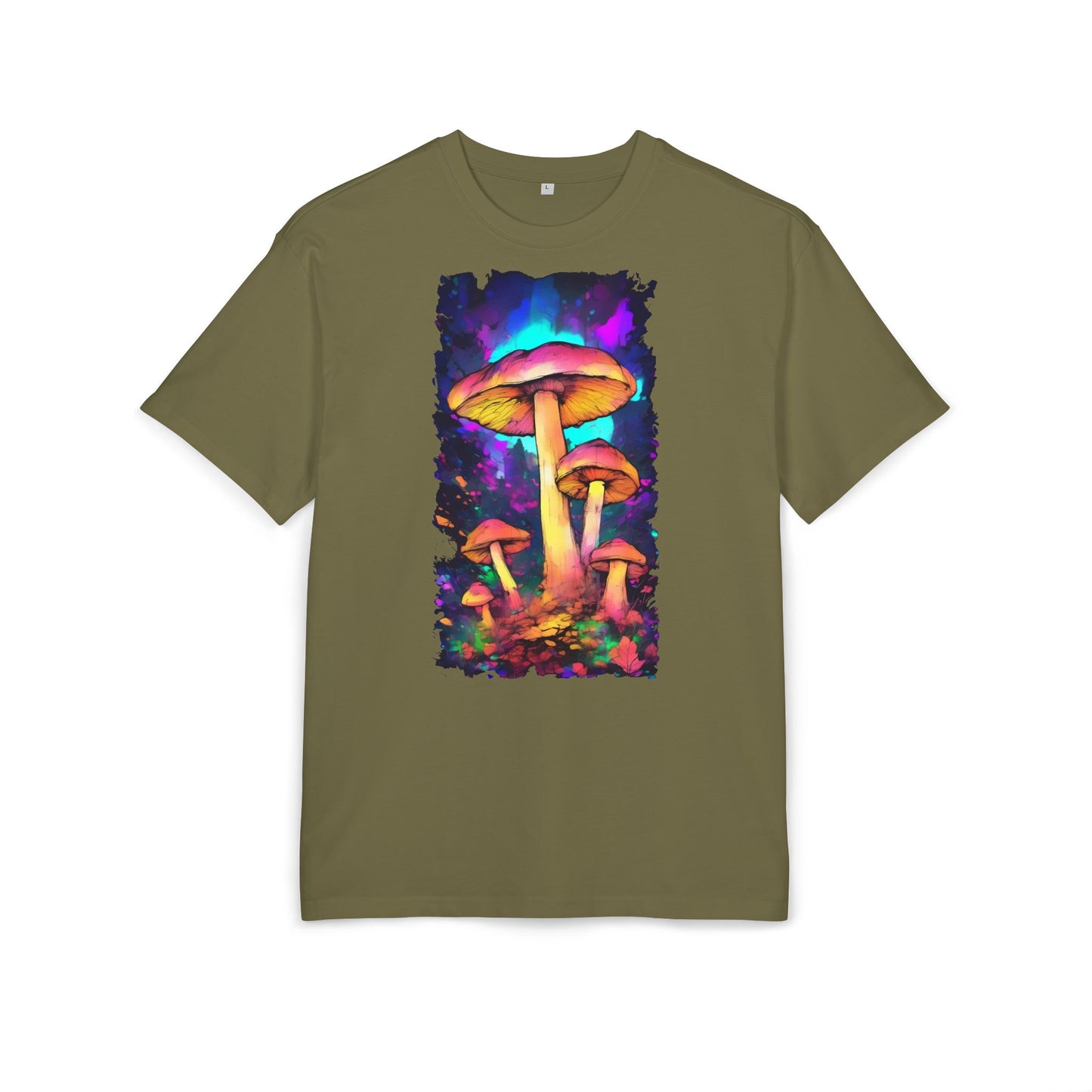 Psychedelic Mushroom Oversize Tee, Unisex Graphic Tee, Casual Summer Shirt, Gift for Nature Lovers, Festival Fashion