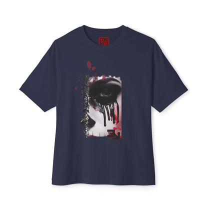 Chic Oversized Graphic Tee - Edgy Art Shirt, Casual Everyday Wear, Fashion Statement, Gift for Art Lovers, Unisex Street Style