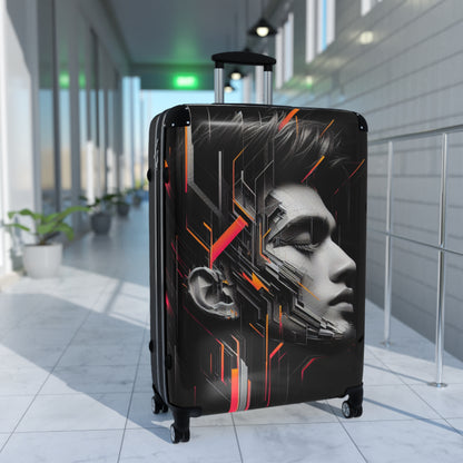 Stylish Travel Suitcase with Futuristic Design - Perfect for Adventurers