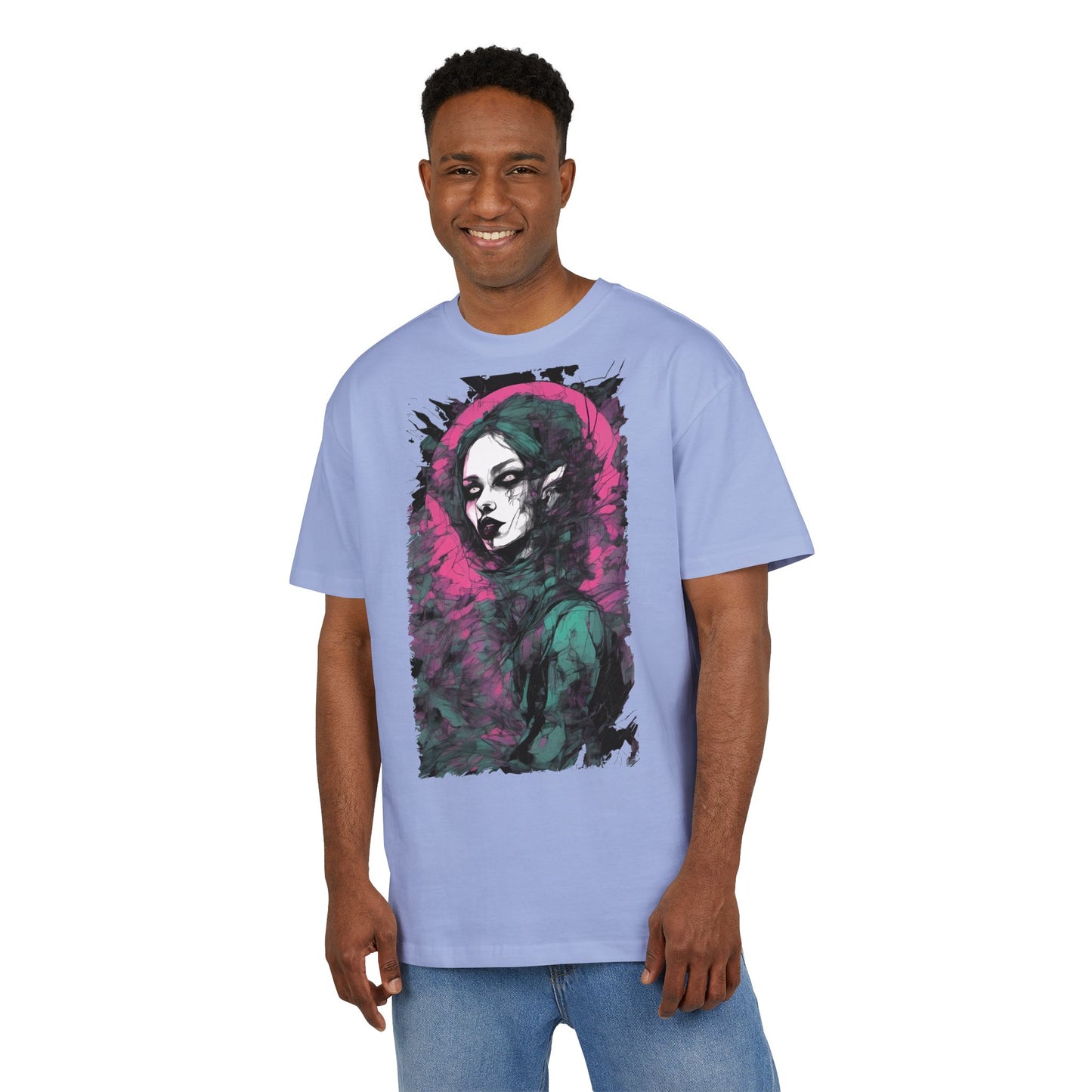 Artistic Heavy Oversize Tee, Vintage Style Shirt, Trendy Graphic Tee, Casual Streetwear, Unique Alternative Apparel