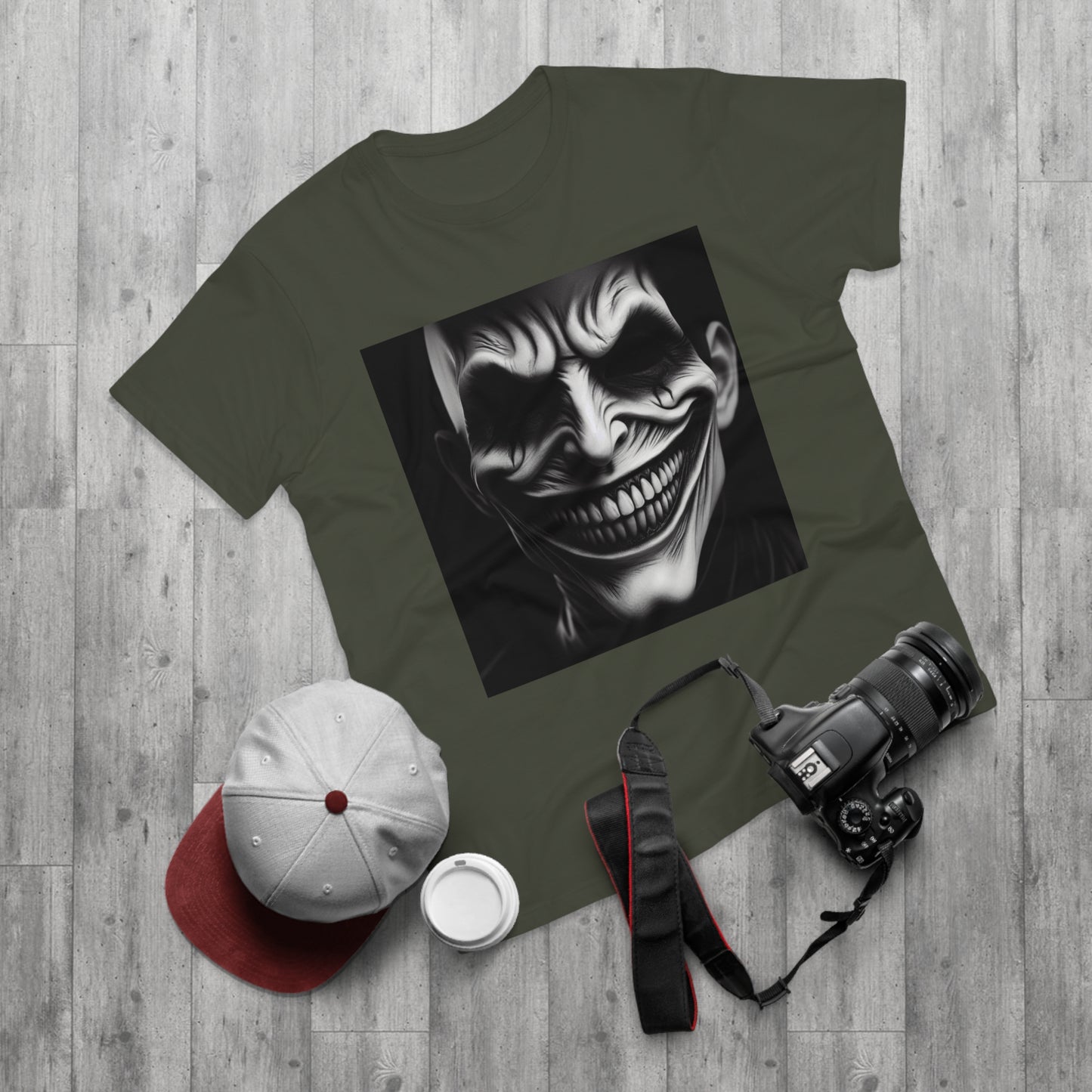 Creepy Clown Unisex T-Shirt - Unisex Graphic Tee for Halloween, Horror Fans, Costume Party, Unique Gift Idea, Spooky Apparel