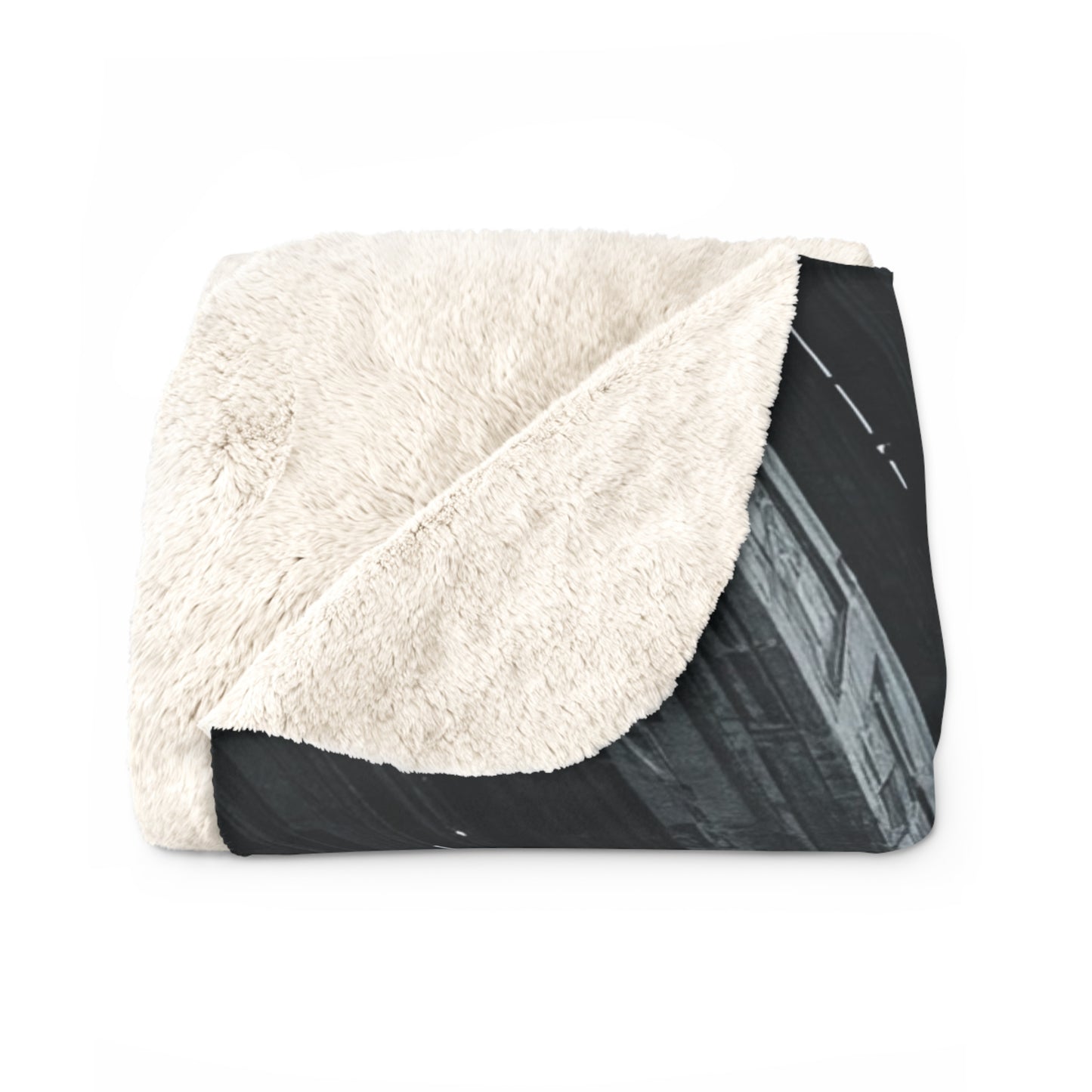 Futuristic Sherpa Fleece Blanket for Cozy Nights
