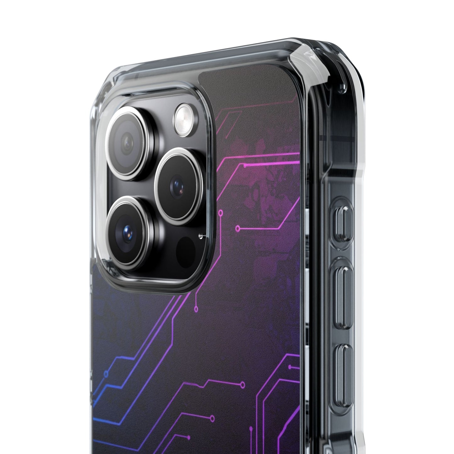 Magnetic Clear Phone Case - Tech-Inspired Design for Gamers, Stylish Protection, Gift for Tech Lovers, Phone Accessories, Customizable Case