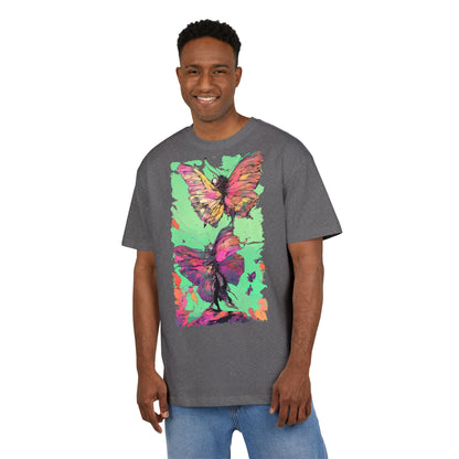 Colorful Butterfly Oversized Tee | Boho Style Tee, Spring Fashion, Nature Lover Gift, Festival Wear, Unique Graphic Shirt