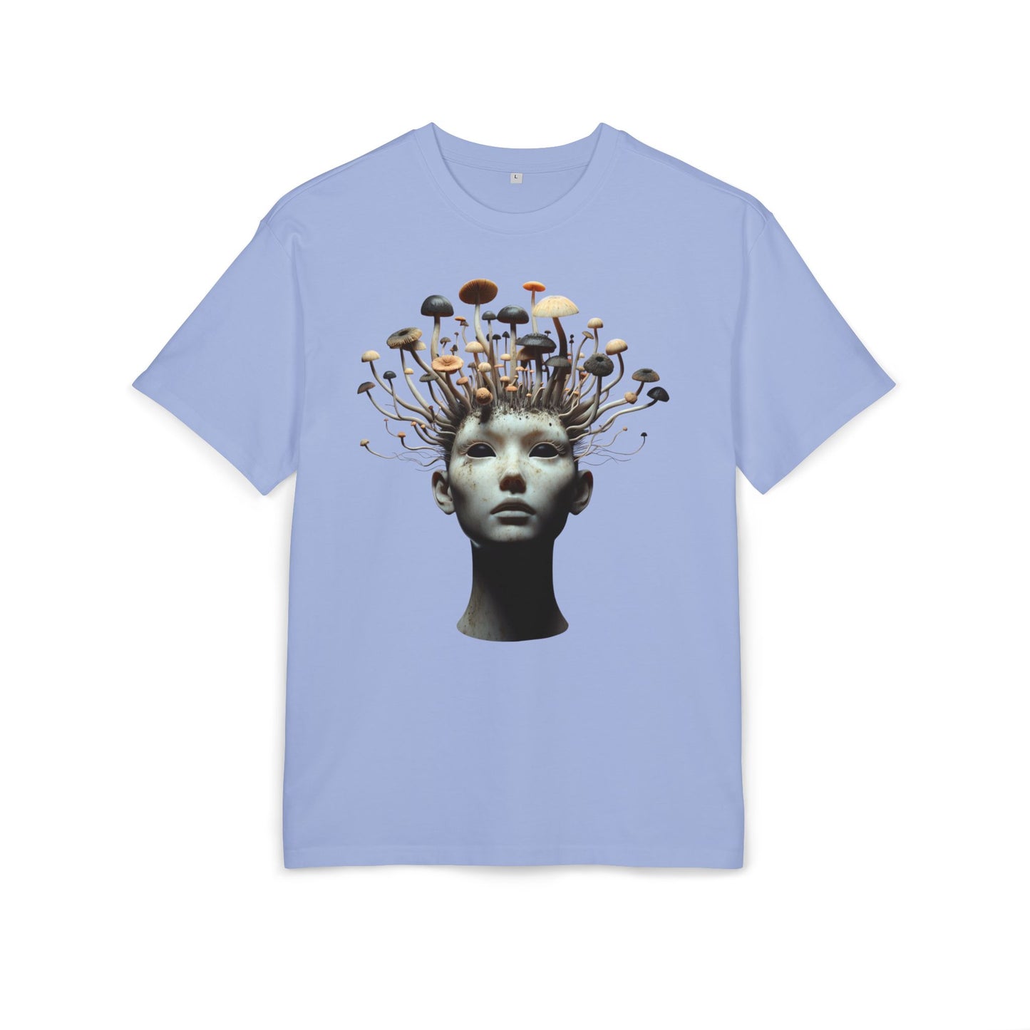 Unisex Heavy Oversize Tee - Artistic Mushroom Graphic Tee