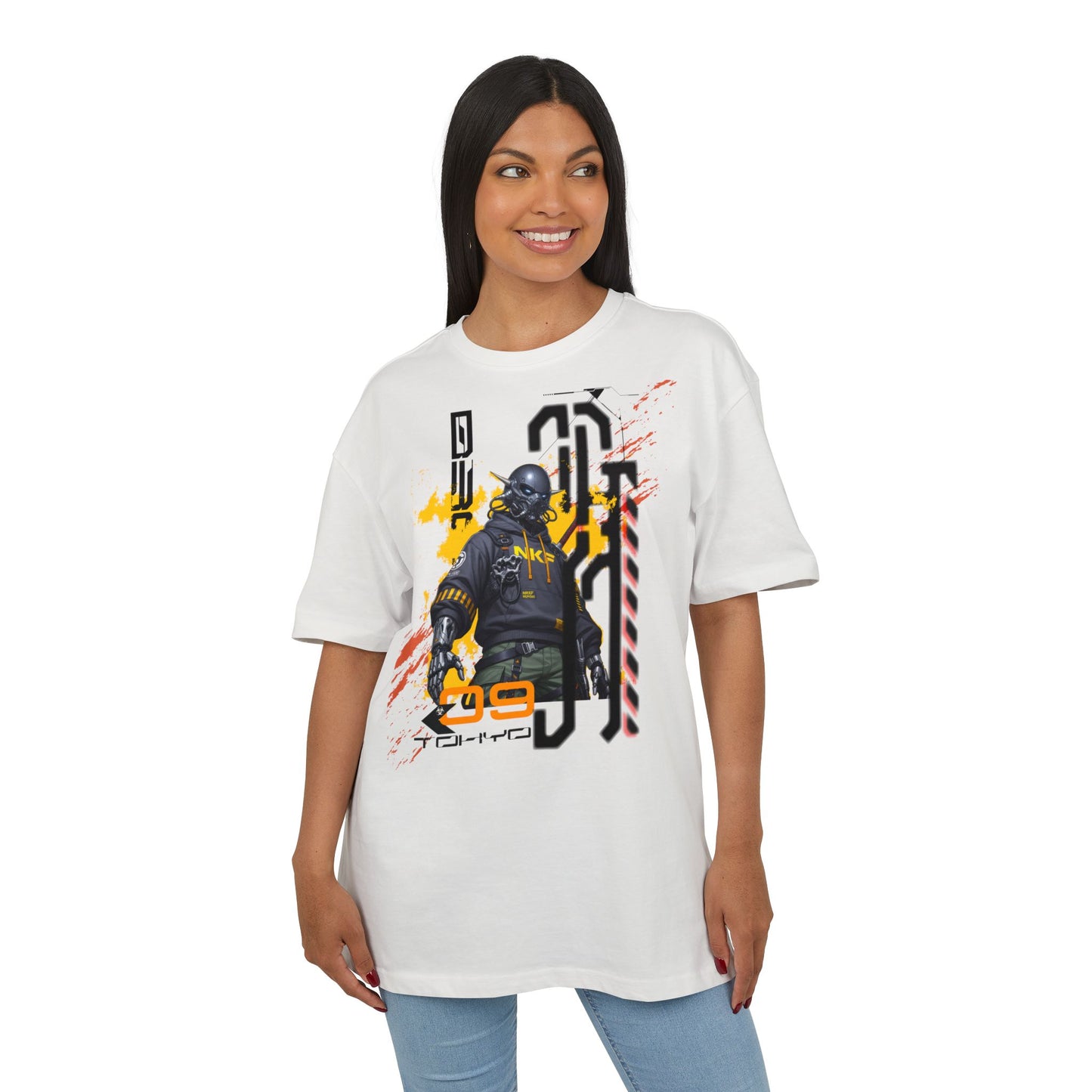 Urban Street Art Oversize Tee, Graphic Tee, Hip Hop Apparel, Streetwear Style, Men’s and Women’s Fashion, Casual Wear
